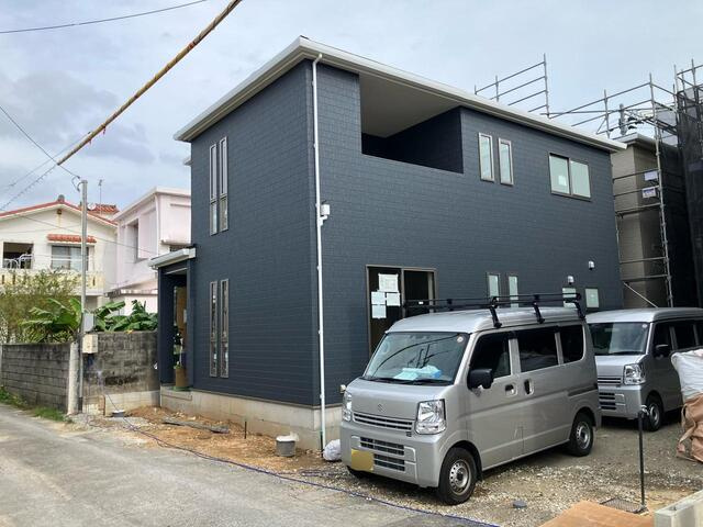 リーブルガーデンうるま市石川 第５・１号棟の外観|建築中写真（2026年1月22日完成）