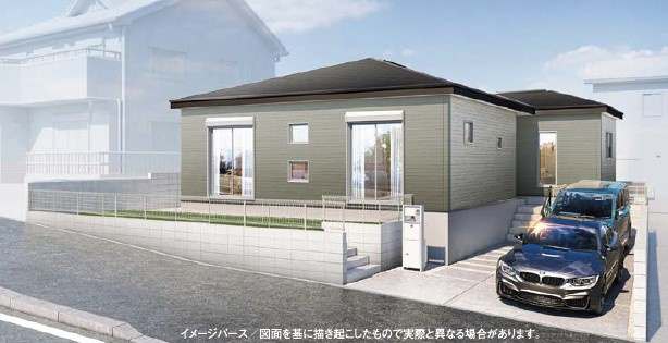 平塚市めぐみが丘1丁目　平屋の新築戸建　