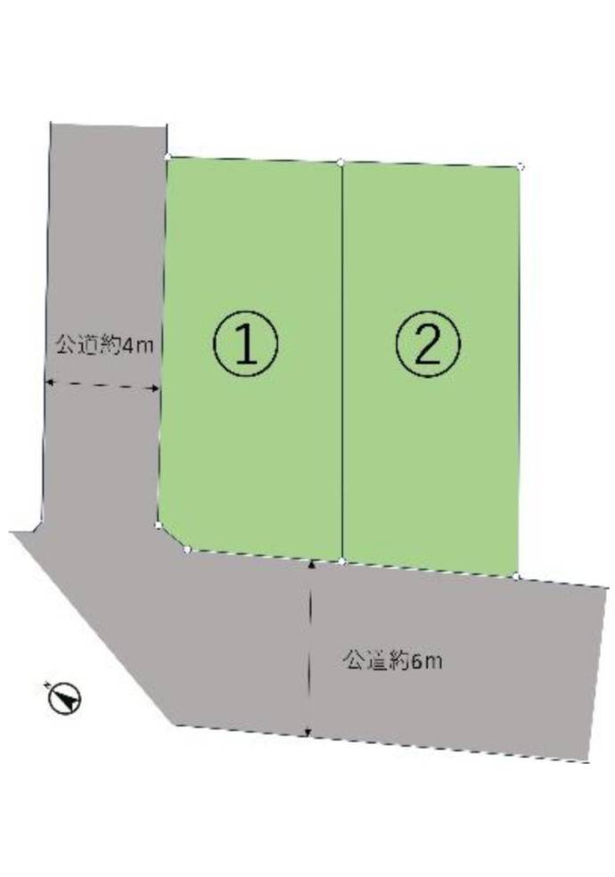 新築戸建　柏市西原1丁目の区画図
