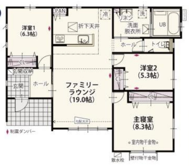 【間取り】 | ワイウッドコート鴻巣市境第1期　新築戸建　全8棟　8号棟
