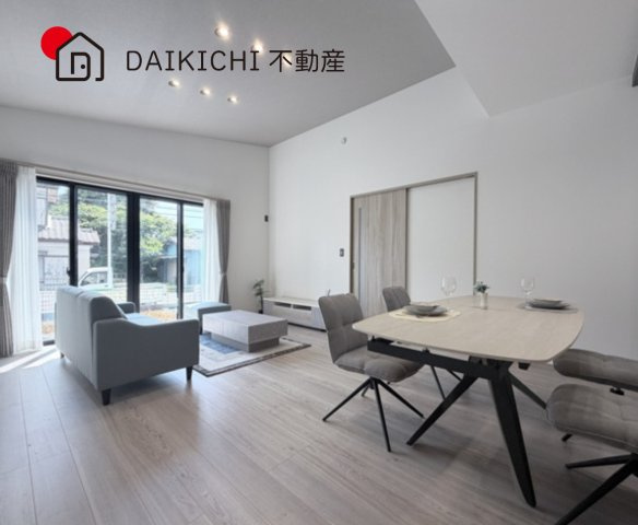 【居間・リビング】 | ワイウッドコート鴻巣市境第1期　新築戸建　全8棟　8号棟 | ※CGで加工しています。※家具付き販売ではございません。								