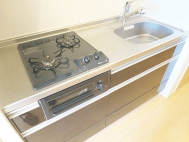パレシュクルのキッチン|お料理しやすいガスコンロです☆