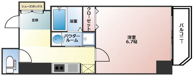 【間取り】 | スワンズ江戸堀ウエストパーク