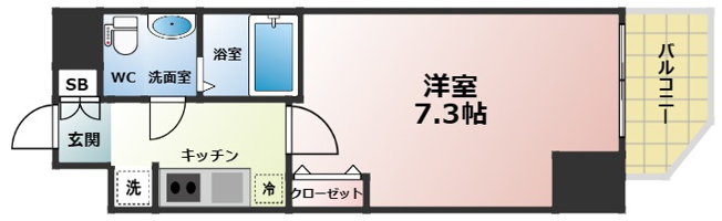 【間取り】 | エグゼ難波WESTリバー