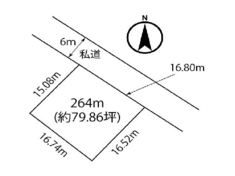 小山喜沢　売土地79.86坪