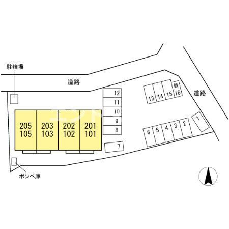 ベルシエールの区画図|高崎、前橋、伊勢崎エリアのお部屋探しはエンドスケープまで！お客様の理想お聞かせ下さい♪