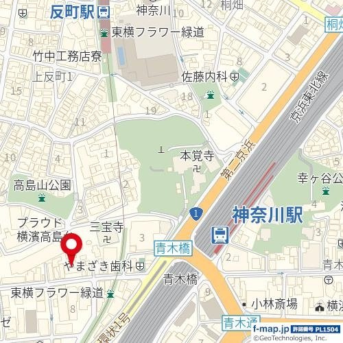 ラウム横浜台町の地図