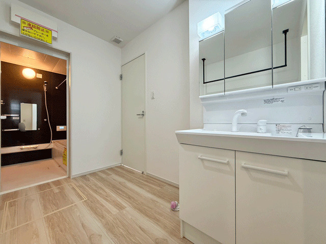 【新築平屋】山田本町1期の独立洗面台