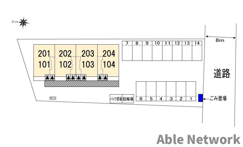 プリムローズの区画図