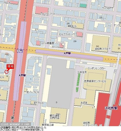 芝ダイヤハイツの地図