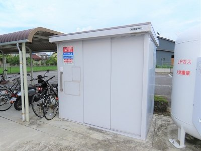 レオパレス満のその他|敷地内にゴミ庫が設置されておりゴミ捨てに便利です
