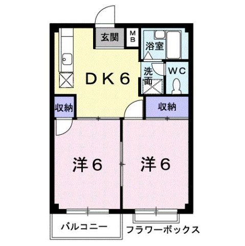 メゾングリーンヒルの間取り