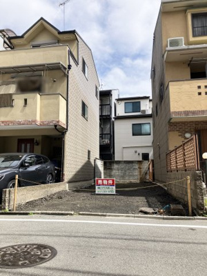 【外観】 | 壬生土居ノ内町 売土地 | 西向き道路　前道約4.1ｍ