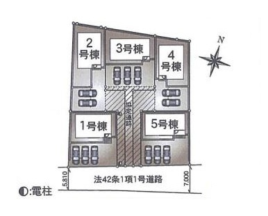 常総市水海道諏訪町第3　新築戸建　4号棟の区画図