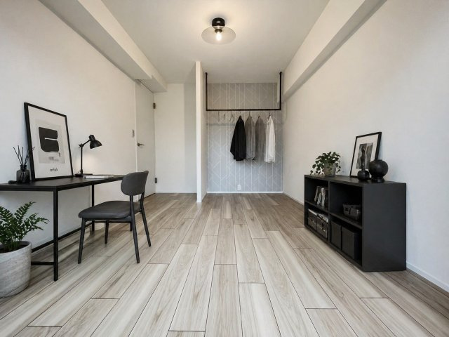 ◆２０２６年３月リフォーム完了◆駅徒歩６分◆南向き３ＬＤＫ◆藤和伏見コープの洋室|洋室（家具家電照明の設置イメージ画像）