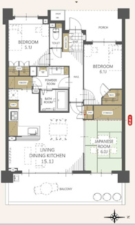 【間取り】 | プラウド大宮日進