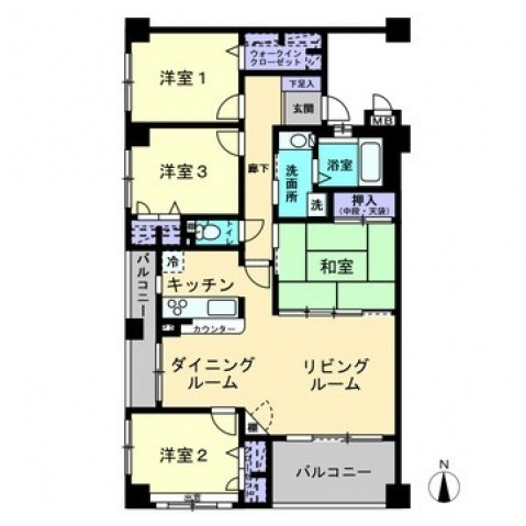 コアマンションネクステージ平成さくら通りの間取り