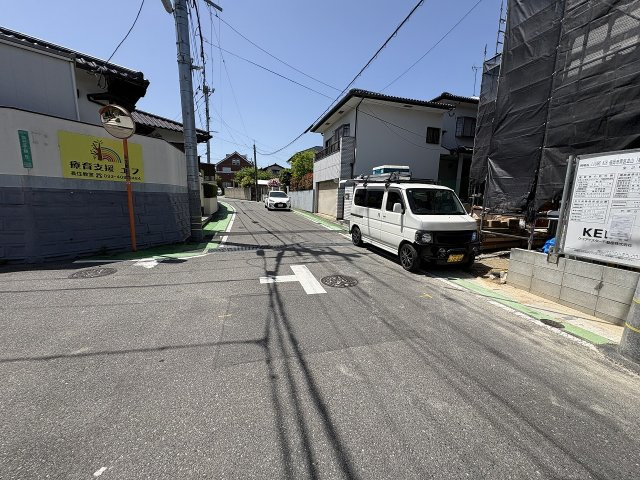 【その他】 | 福岡市南区皿山3丁目7期　1号棟（全2棟）【仲介手数料無料・0円】 | 現地写真。前面道路です。
