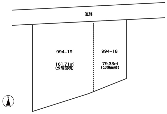 【土地図】 | 熊谷市上之　売地　全1区画　　