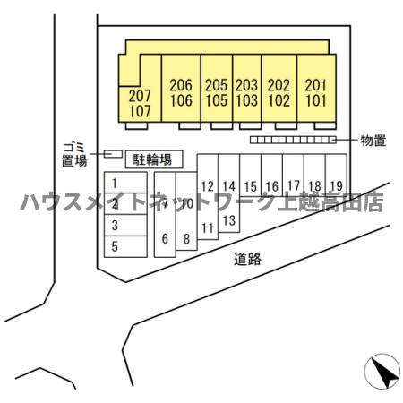 エストゥディオ栄の区画図