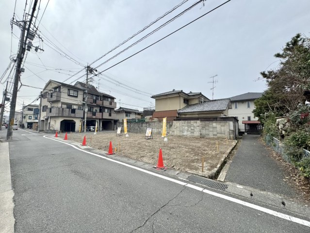 西京区上桂西居町　条件なし土地　１号地の区画図|阪急上桂駅徒歩６分に２区画の建築条件無土地が新登場！１号地は北側通路につき角家のような立地です。