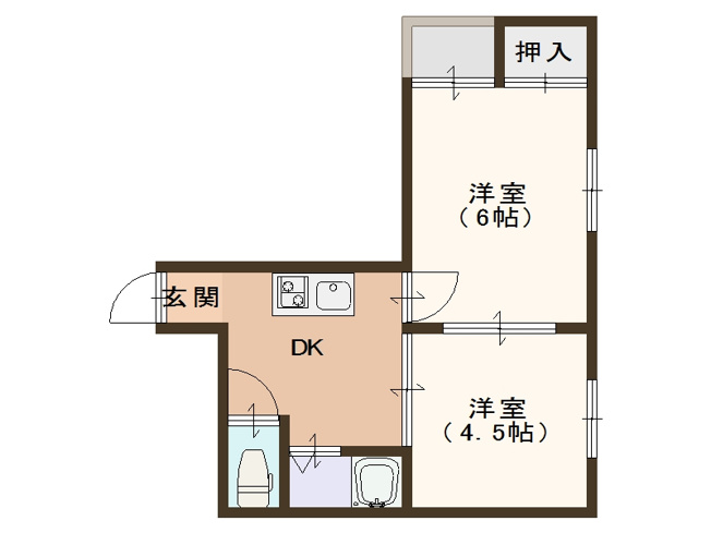 【間取り】 | ロイヤル西加賀屋