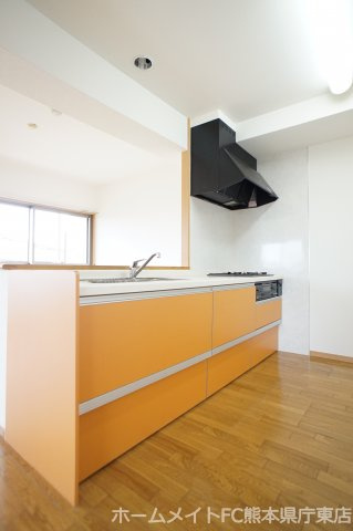 熊本市東区八反田２丁目の賃貸マンションのキッチン