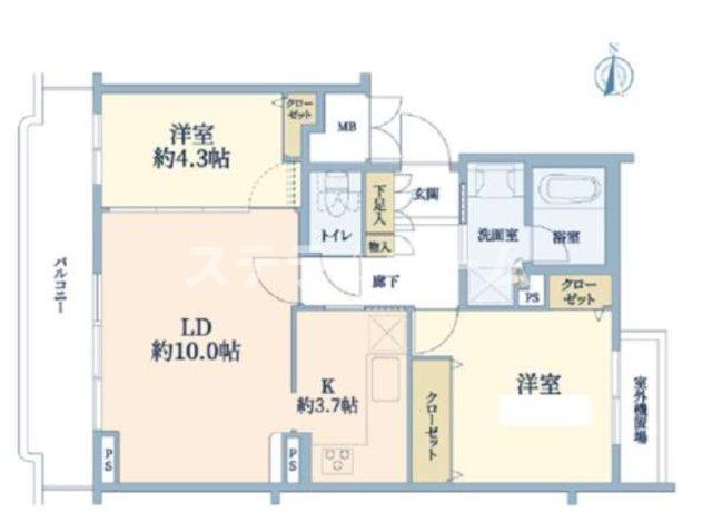 豊中上野西パークハウスの間取り