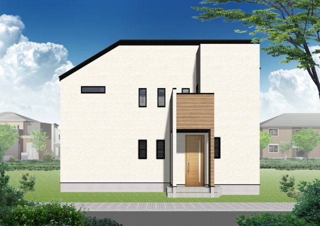 【TOKYO BASE】豊島区長崎5丁目　新築戸建の完成予想図|B号棟外観パース