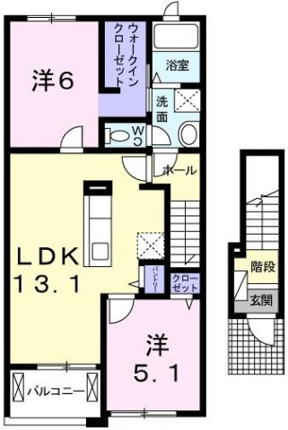 フリシュ・Ｍ　Ⅱの間取り