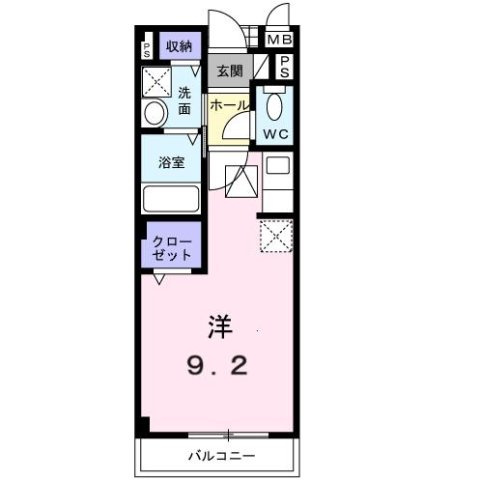 リフティー井上Ｂの間取り