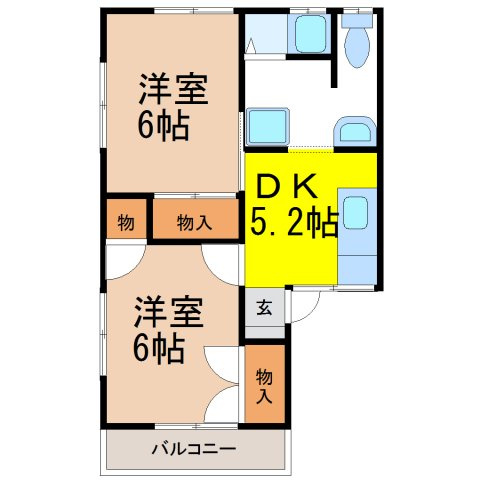 三陽荘の間取り