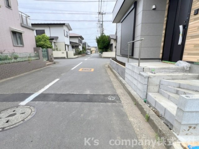 ◎茅ヶ崎市高田4丁目　新築戸建　4号棟の前面道路含む現地写真|2026.6.14撮影◇