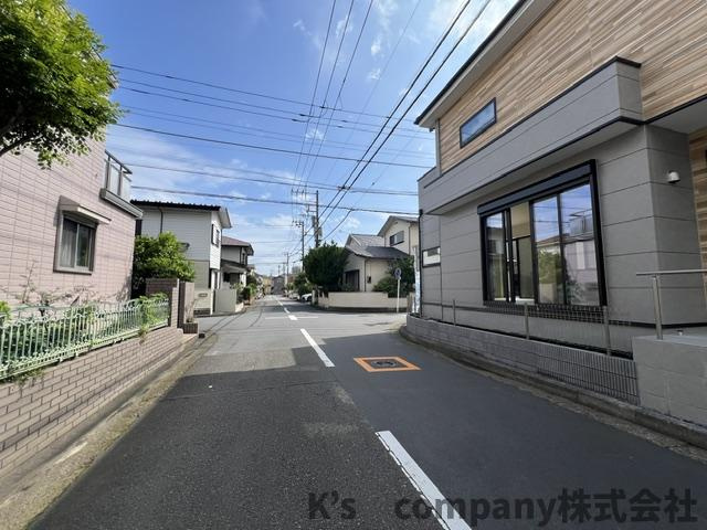 ◎茅ヶ崎市高田4丁目　新築戸建　4号棟の前面道路含む現地写真|前面道路の様子です◇
