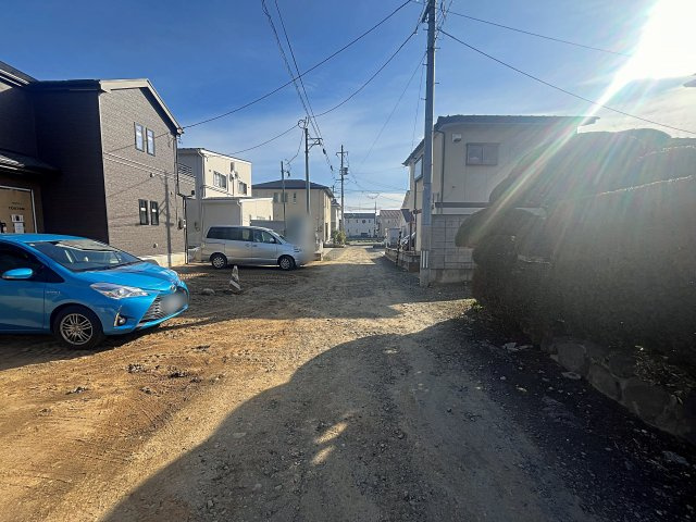 新築戸建・新築建売　福島市丸子　鎌田小学校・北信中学校の前面道路含む現地写真