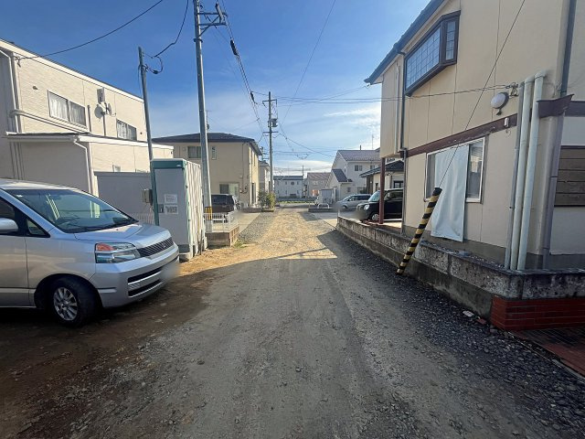 新築戸建・新築建売　福島市丸子　鎌田小学校・北信中学校の前面道路含む現地写真