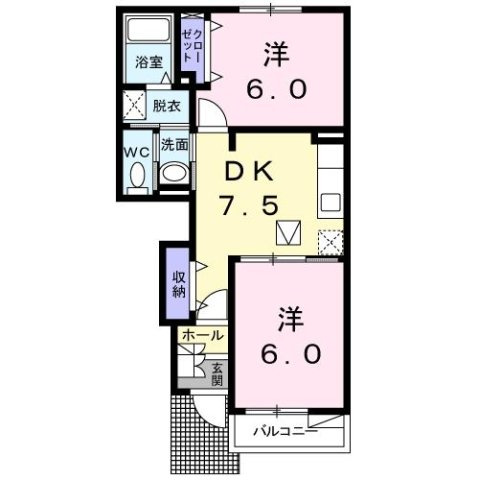 【間取り】 | パーク　リア　レジデンスＡ