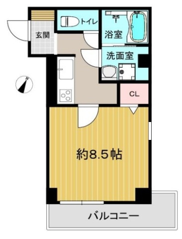 Villa Maria高徳町の間取り