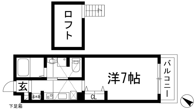 【間取り】 | レオパレス清荒神LA1