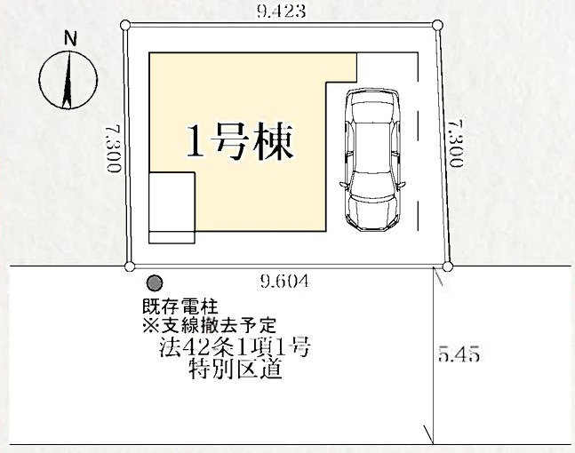 東小岩６丁目新築戸建の区画図