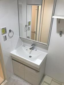 ムーム蔵前の独立洗面台