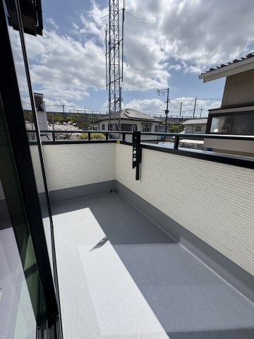 【バルコニー】 | 福岡市南区警弥郷1丁目　C号棟（全3棟）【仲介手数料無料・0円】 | 現地写真。