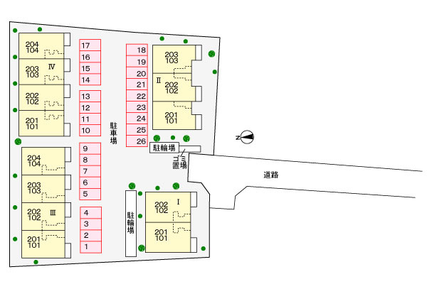 アヴェンタドールⅡの駐車場|駐車場