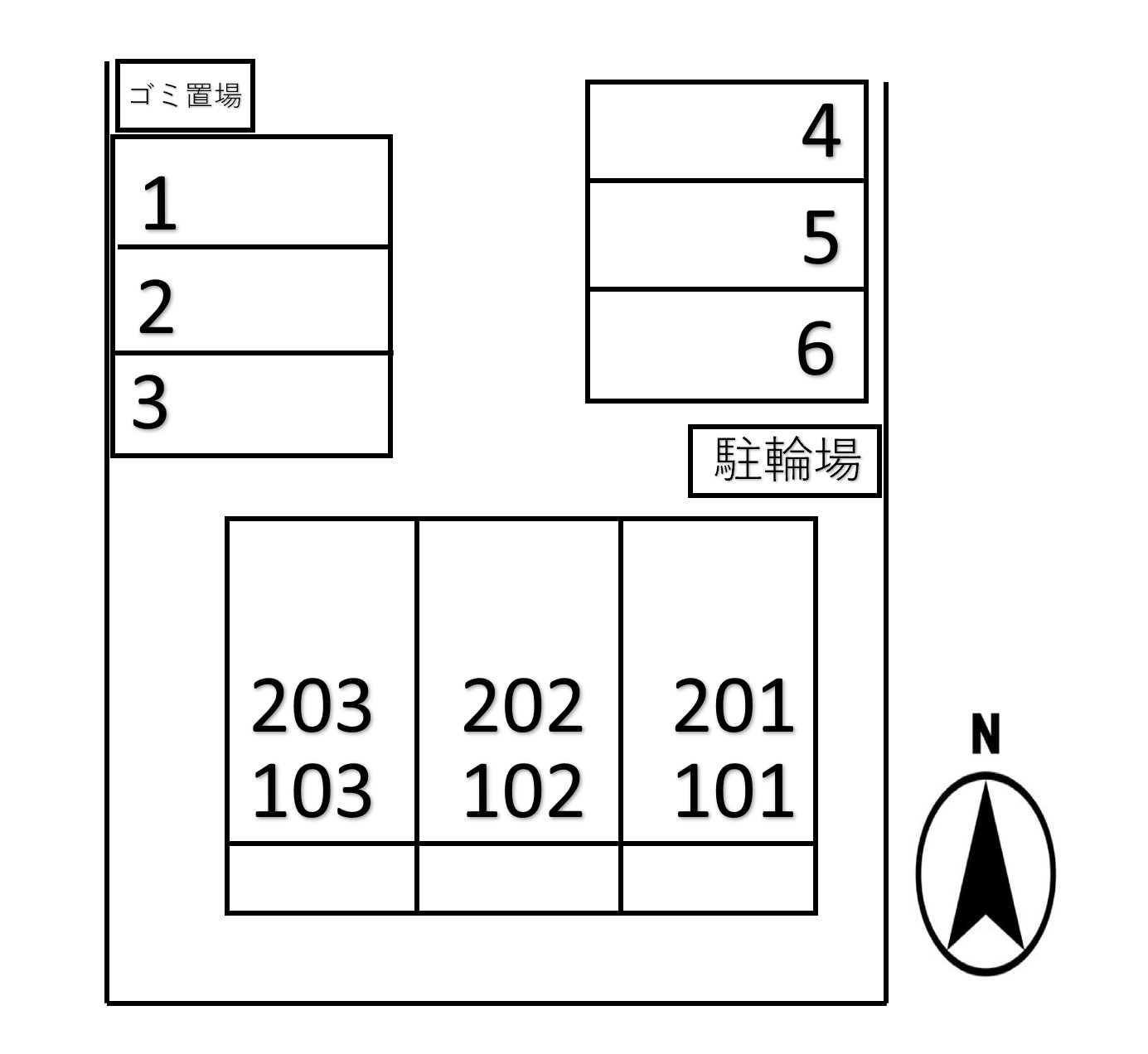 グリーンハイツＢの駐車場|駐車場