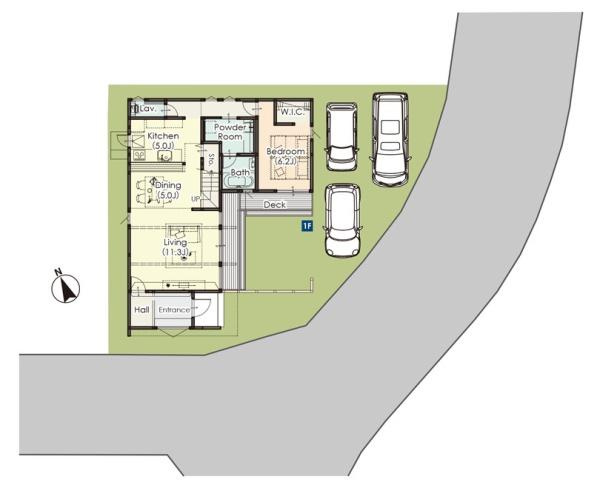 明治北　FREAK'S　HOUSEの区画図|※図面と現況が異なる場合は現況を優先させていただきます。