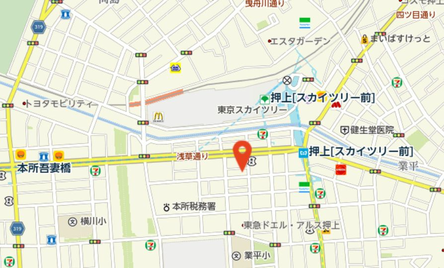 メゾンドゥグランディルの地図