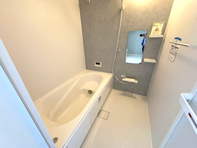 【浴室】 | 福岡市東区和白東4丁目3期　1号棟（全1棟）【仲介手数料無料・0円】 | 施工例。浴室です。施工例は完成時と異なる場合があります。
