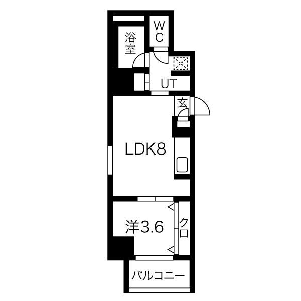 トモ南堀江の間取り