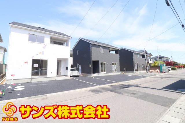 郡山市八山田西2丁目　　　　３号棟　　　行健第２小学校、明健中学区の外観|南西側から見た区画全体