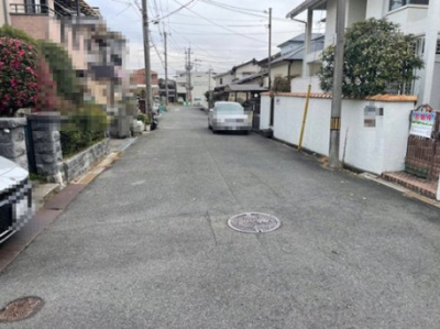【前面道路含む現地写真】 | 枚方市中宮西之町土地　A号地
